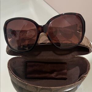 Coach Brown Sunglasses with Case